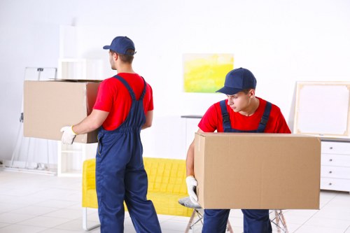 House movers loading furniture for a Streatham home move
