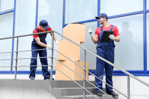 Packing and transporting office equipment in Streatham