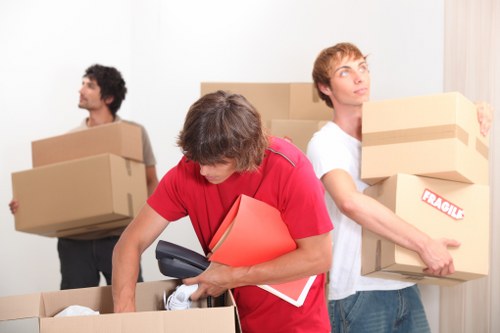 Local moving van team planning a move in Streatham street access