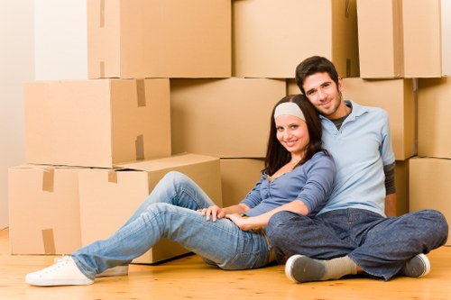 Removal van loaded for a Streatham flat or house move