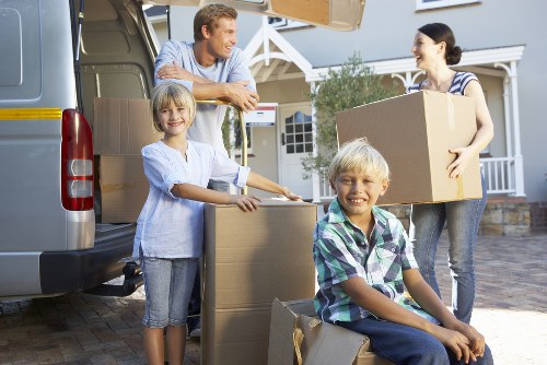 Prepared moving boxes for a house or flat removal in Streatham